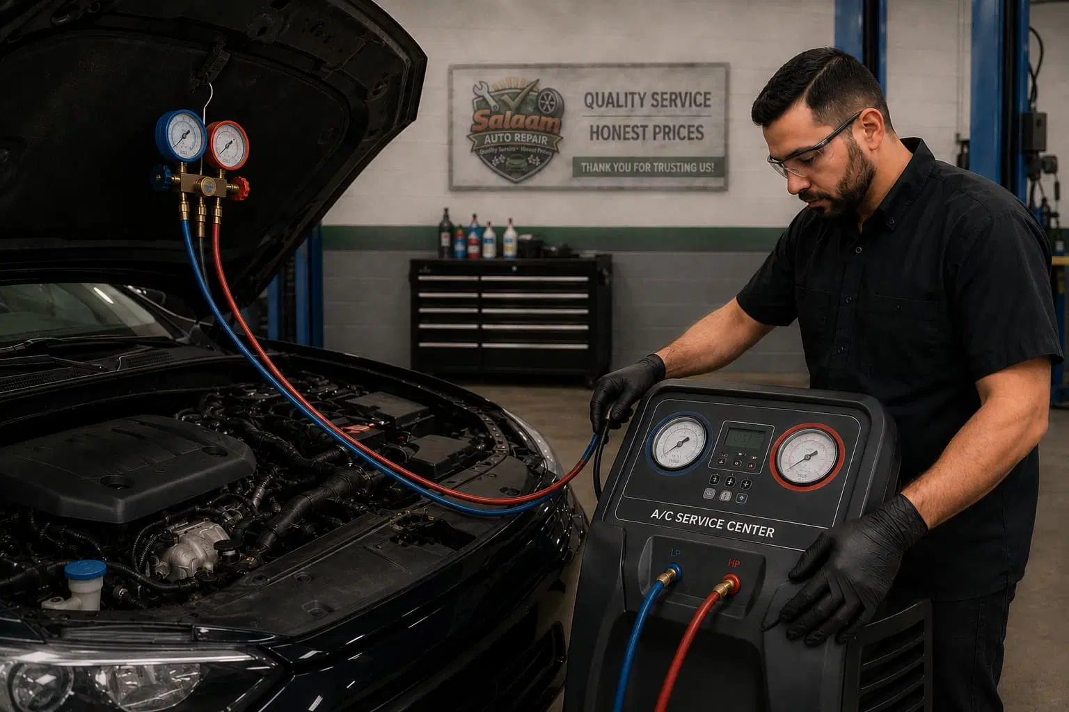 Auto A/C repair service at Salaam Auto Repair